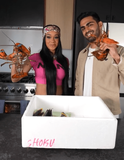 The Notorious Foodie makes lobster with the rapper Saweetie