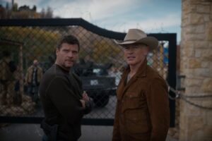 Bailey Chase and Neal McDonough in 'Homestead'