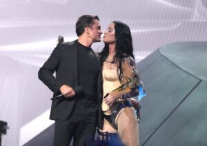 Katy Perry accepted the MTV Video Vanguard award from Orlando Bloom last night at the 2024 MTV Video Music Awards