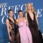 From left: Meghann Fahy, Eve Hewson and Nicole Kidman are photographed at the Los Angeles premiere of Netflix's "The Perfect Couple" on Wednesday, Sept. 4, 2024, in Los Angeles, California.