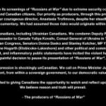 'Russians At War' TIFF Screenings Paused "Immediately" After Threats