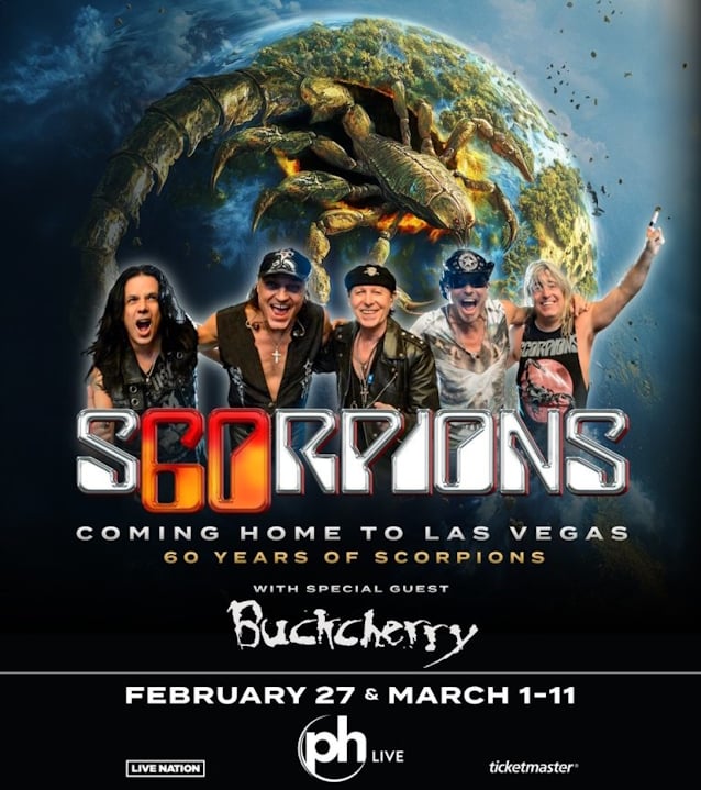 SCORPIONS To Celebrate 60th Anniversary With Las Vegas Residency In 2025