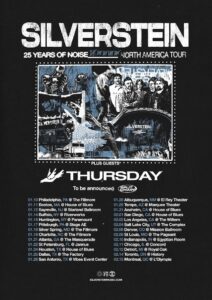 SILVERSTEIN Announces January/February 2025 North American Tour With THURSDAY; BLABBERMOUTH.NET Presale