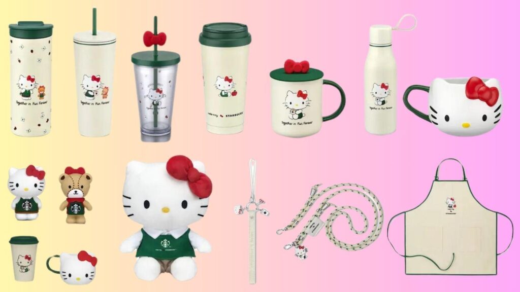 starbucks x hello kitty merch