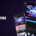 An image showing the Epic Games Store on iPhone and iPad