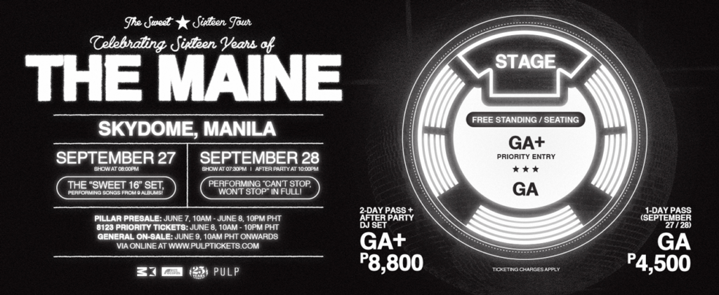 The Maine’s ‘The Sweet Sixteen Tour’ in Manila: What to expect 