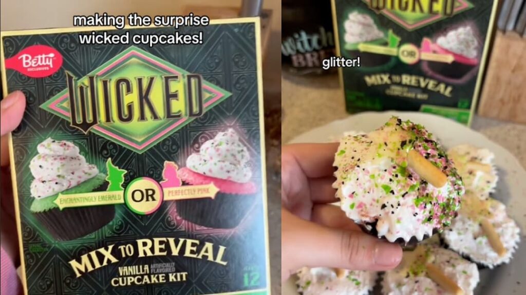 TikTok obsessed with Wicked & Betty Crocker mystery cupcake mix