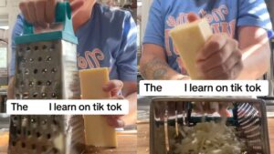 TikToker reveals the right way to grate cheese and it’s blowing everyone’s minds