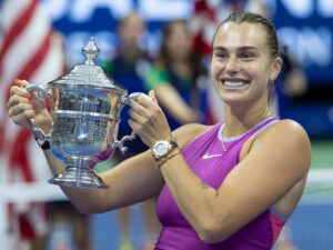 U.S. Open Champ Aryna Sabalenka in Two-Piece Workout Gear Has "Game Face On"