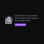 Twitch ban copyright message