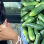 Woman warns against viral cucumber salad trend after finger gets chopped off