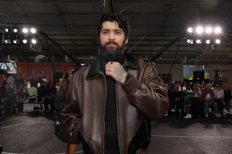 Zayn Malik showed off his bushy beard at a fashion show today