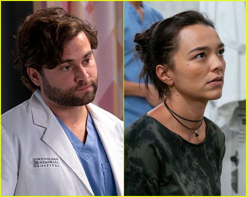 Jake Borelli and Midori Francis on Greys Anatomy