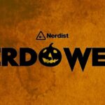 Nerdist Nerdoween logo with orange background and black letters