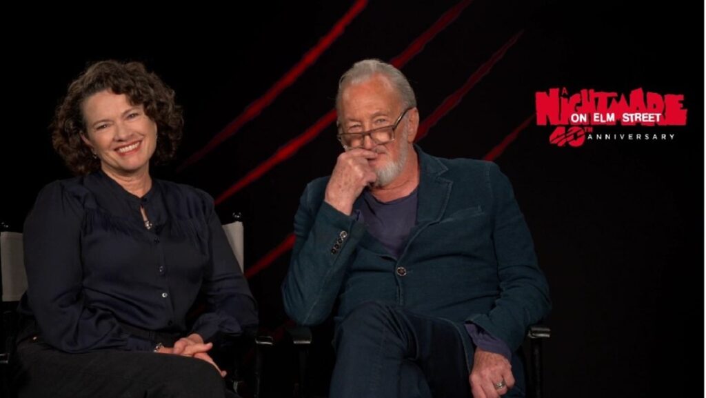 Heather Langenkamp and Robert Englund reunite to celebrate the 40th anniversary of A Nightmare on Elm Street.