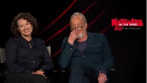 Heather Langenkamp and Robert Englund reunite to celebrate the 40th anniversary of A Nightmare on Elm Street.