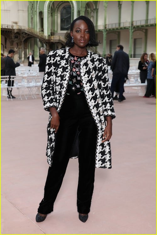 Lupita Nyong'o at the Chanel Paris show