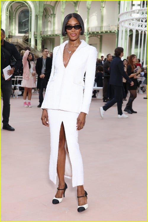 Naomi Campbell at the Chanel Paris show