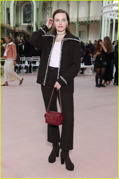 Odessa Young at the Chanel Paris show