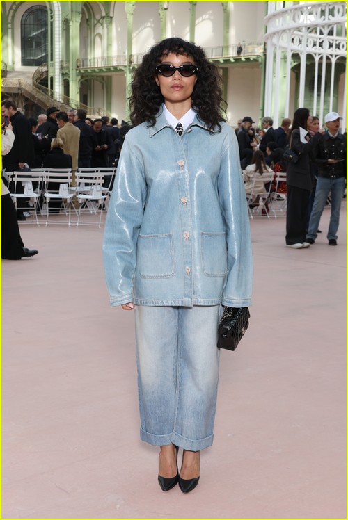 Whitney Peak at the Chanel Paris show