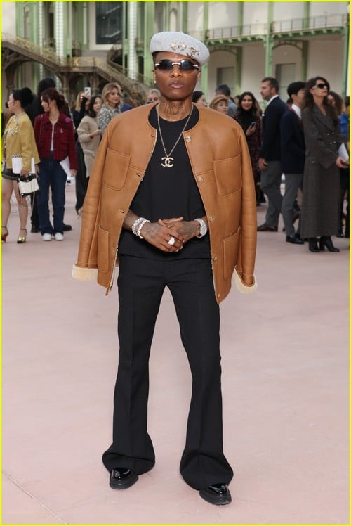 Wizkid at the Chanel Paris show