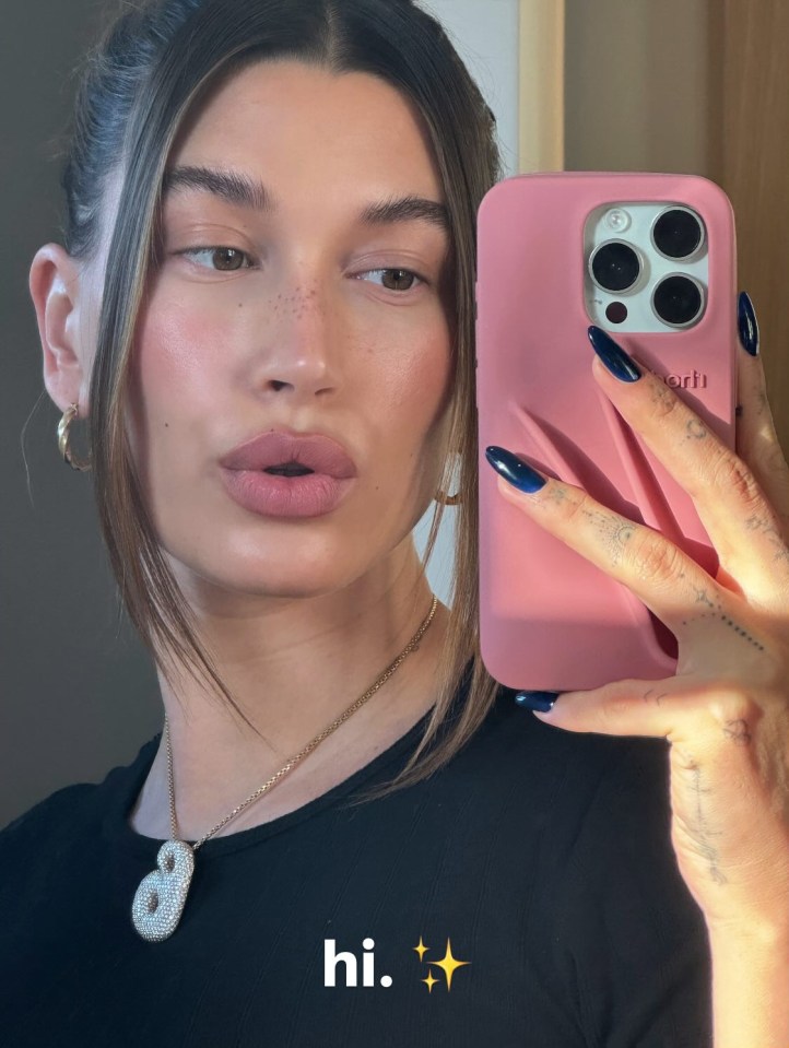 Hailey returned to social media last month with a glam selfie