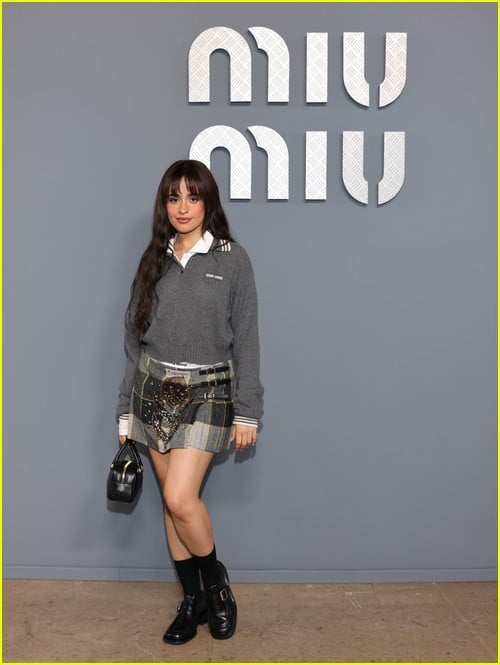 Camila Cabello at the Miu Miu show