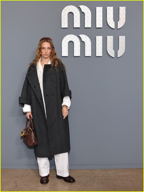 Petra Collins at the Miu Miu show