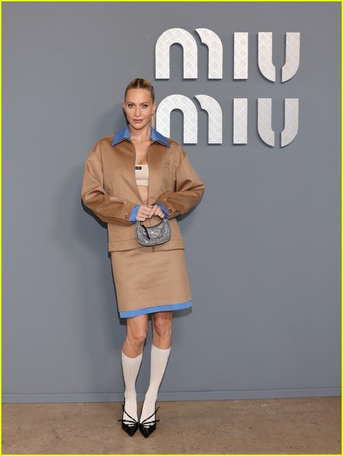 Poppy Delevingne at the Miu Miu show