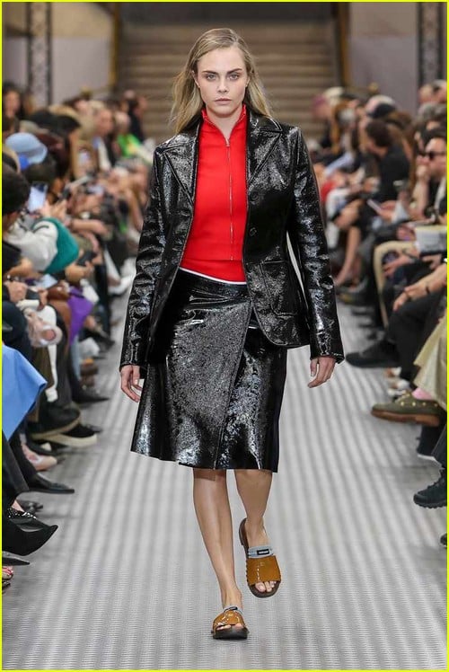 Cara Delevingne at the Miu Miu show