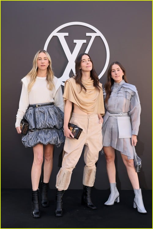 Haim at the Louis Vuitton show