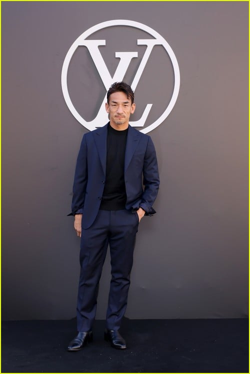 Hidetoshi Nakata at the Louis Vuitton show