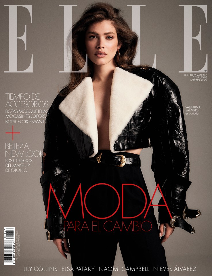 The actress features on Elle magazine