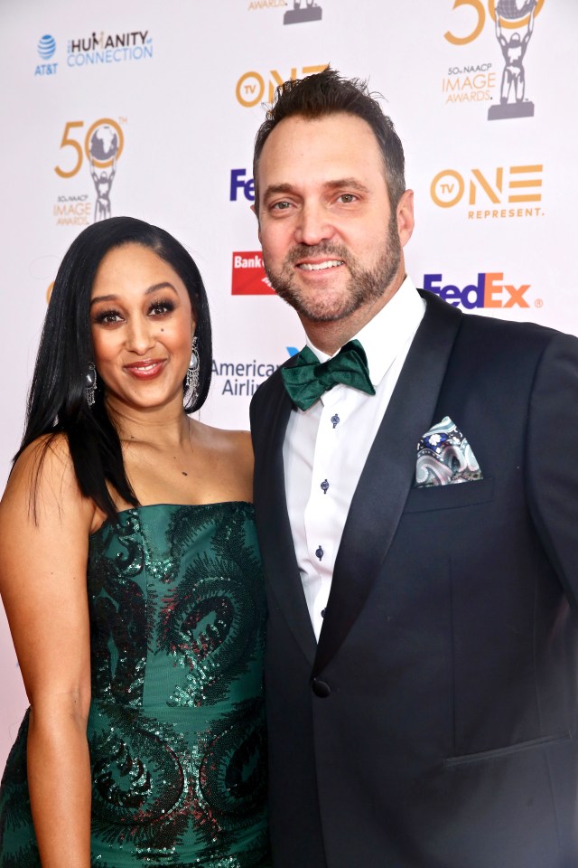 Tamera Mowry and her husband Adam Housley