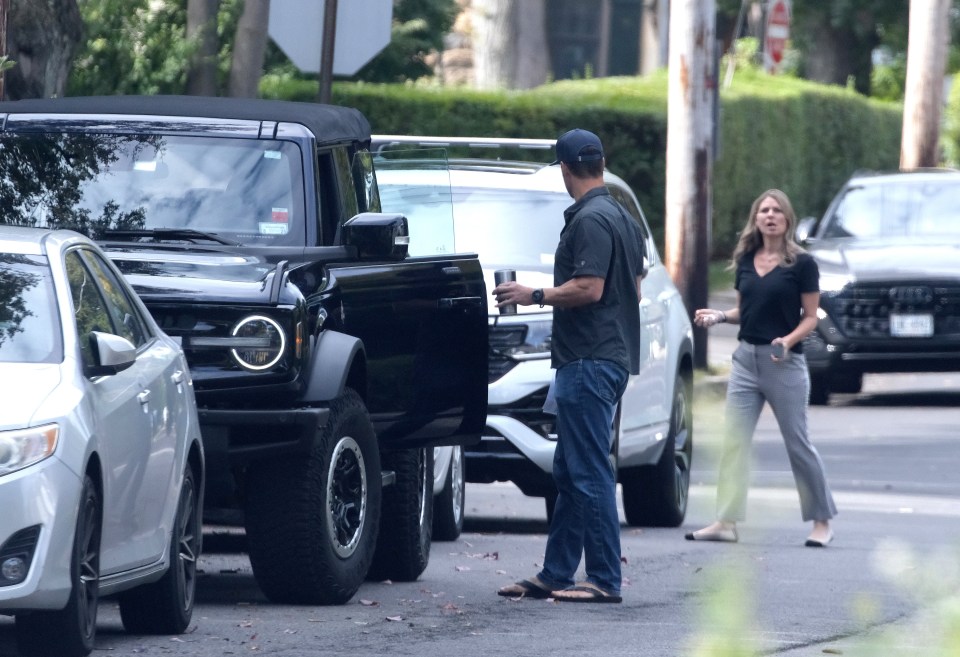 Rob Marciano was accompanied by his realtor ex-wife, Eryn