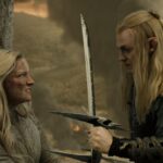 sauron and galadriel battle in rings of power season two finale lord of the rings