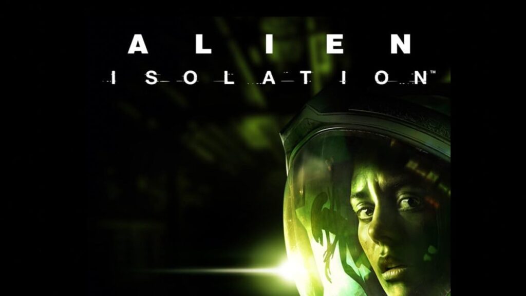 Alien: Isolation cover with Alison Ripley wearing a space helmet, looking worried.