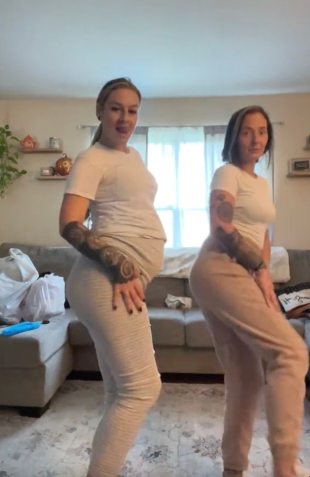 Multiple TikTok posts reveal her bump