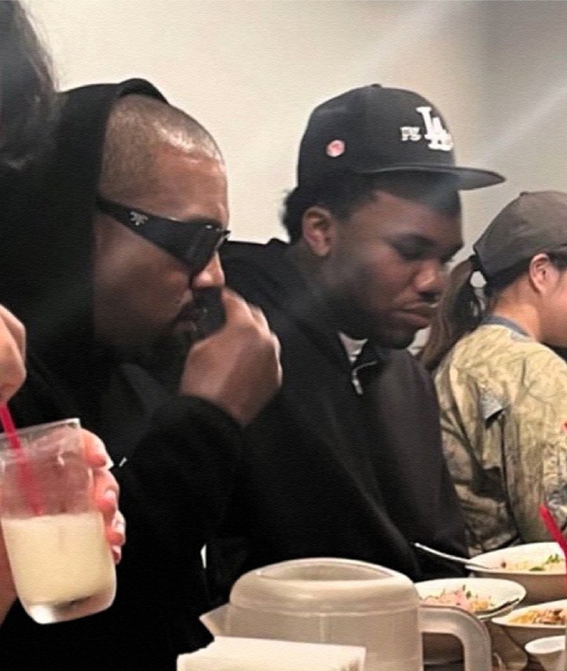 Kanye was seen eating in Tokyo yesterday after reports of marriage troubles