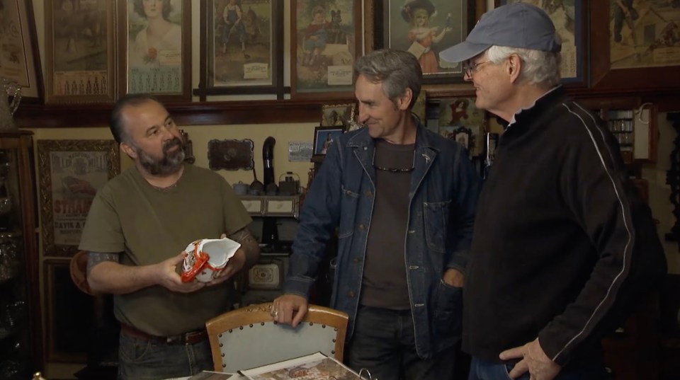 Frank Fritz on an episode of American Pickers