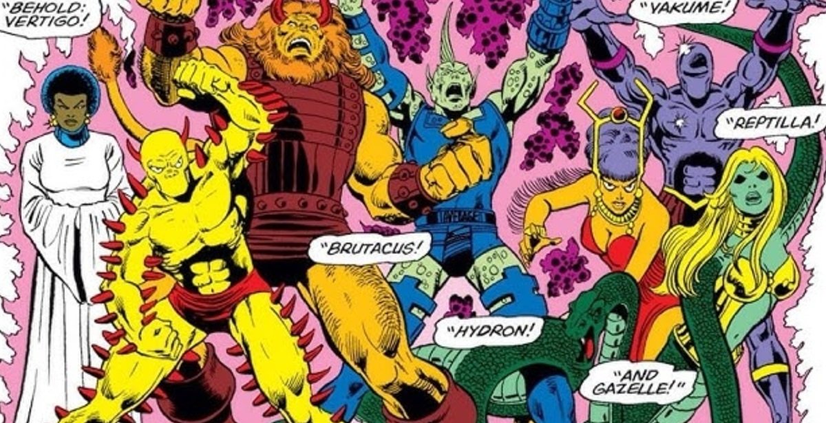 Salem's Seven, as they appear in the 616 Marvel Universe.