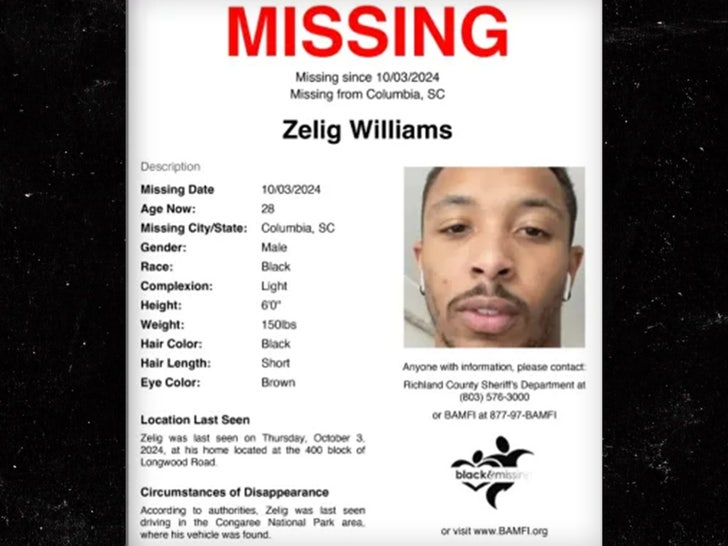 zelig williams missing person sub