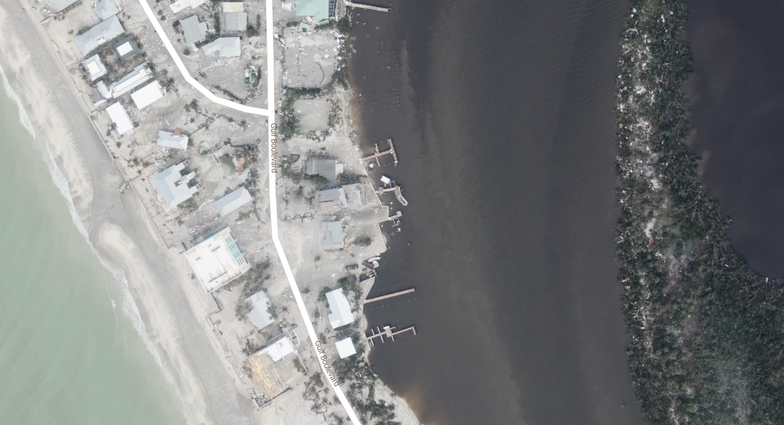 Englewood Beach damage Hurricane Milton