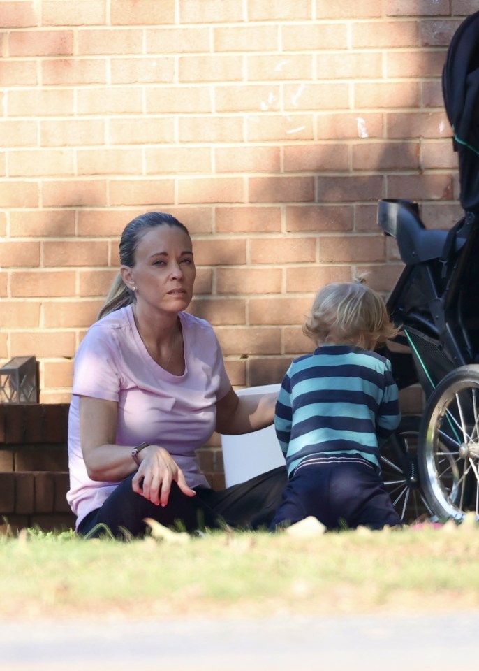 Kate, 49, was seen playing with a friend's baby near her home outside Charlotte, North Carolina, in photos exclusively obtained by The U.S. Sun