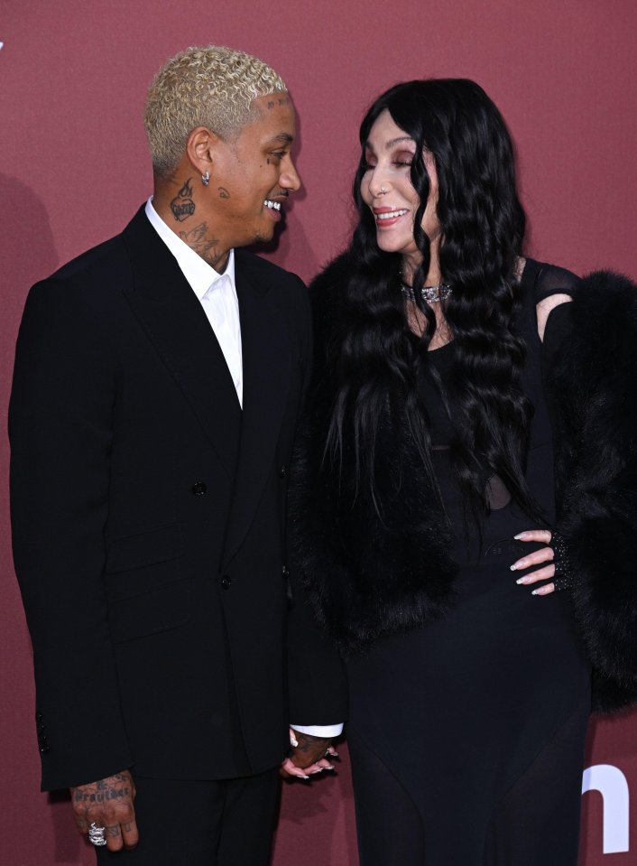 Alexander 'AE' Edwards and Cher arriving at the 2024 amfAR Gala Cannes before an altercation broke out between AE and two rappers