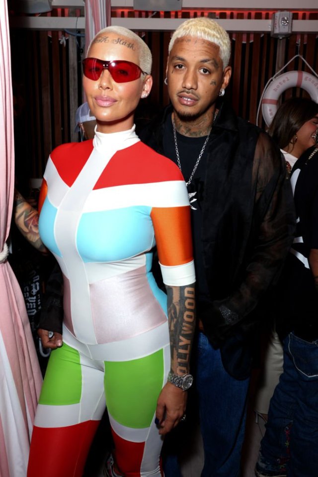 Amber Rose and Alexander Edwards in April 2021