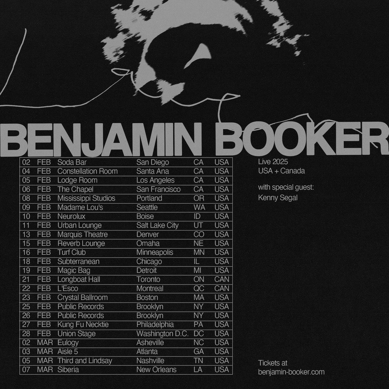 Benjamin Booker: Live 2025 USA + Canada