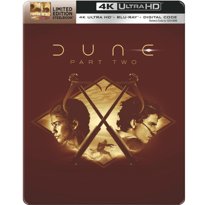 Dune Part two steelbook cover image