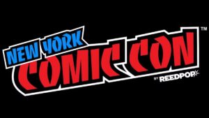 The blue and red logo for New York Comic Con