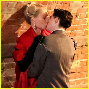 Timothee Chalamet & Gwyneth Paltrow Kiss on 'Marty Supreme' Set